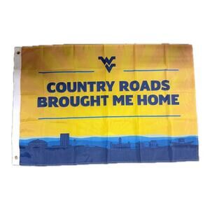 WVU Mountaineers Flag Country Roads Brought Me Home Banner 24x36 West Virginia